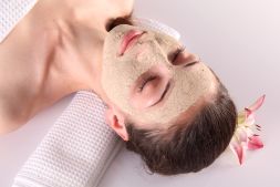 Women in spa with face mask