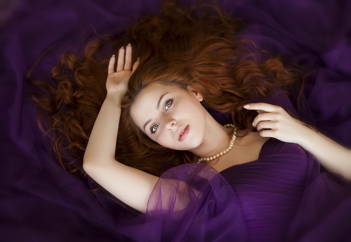 woman with smooth long hair